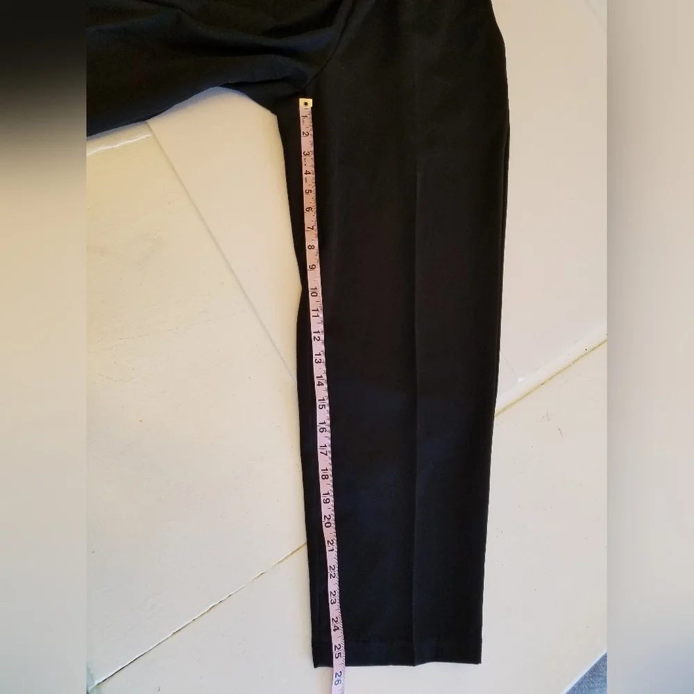Dress Barn Woman Black  Elastic Waist Pants  Size 14WP Made in USA - Picture 11 of 14